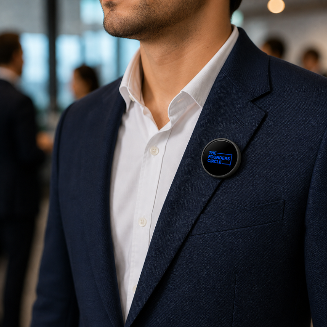Smart Digital Badge Pin with 1.7" HD Screen