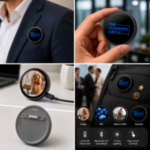 Smart Digital Badge Pin with 1.7" HD Screen - Image 7